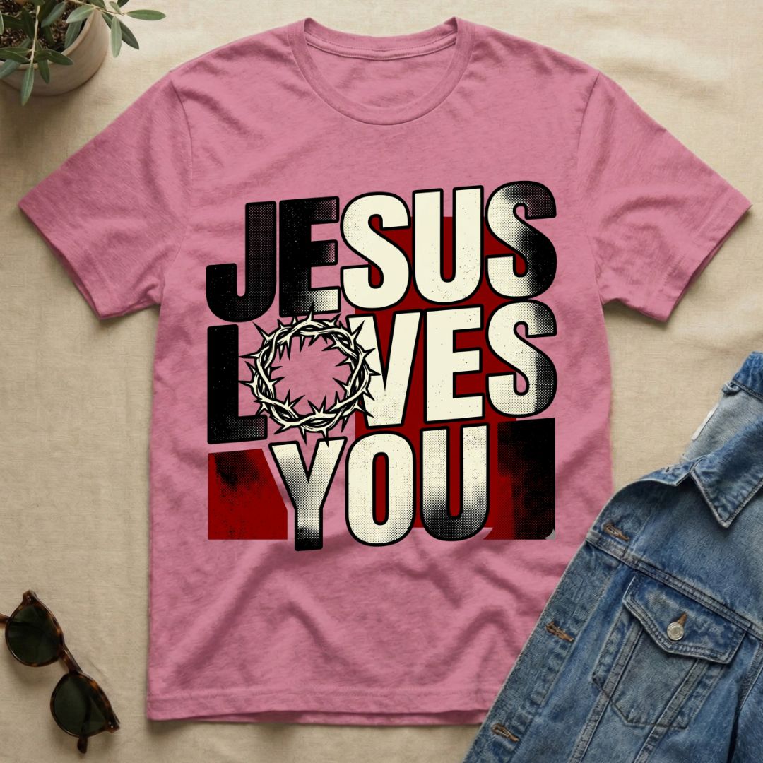 jesus loves you (crown edition) T-Shirt