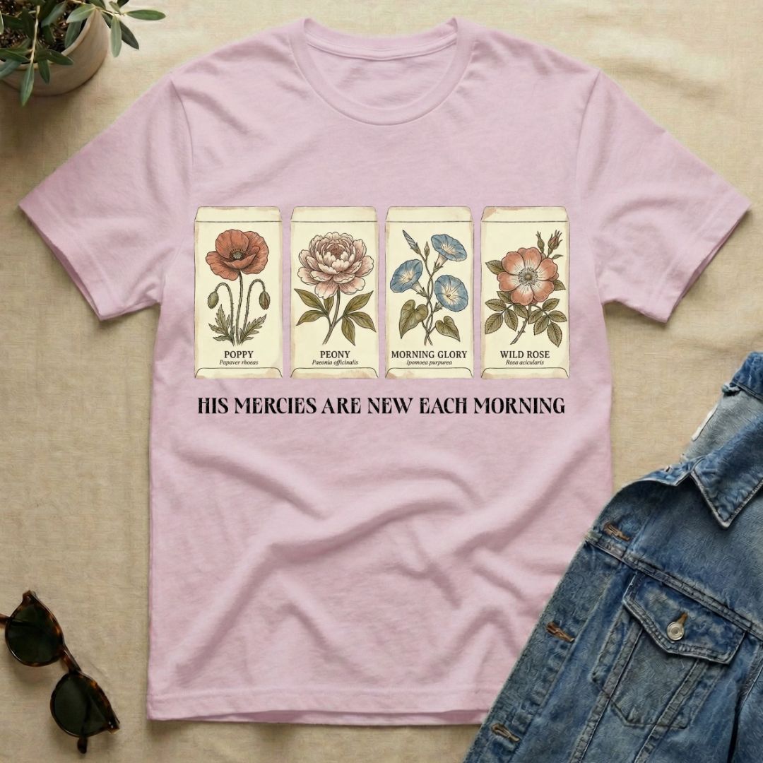 His Mercies In Seed Packets T-Shirt