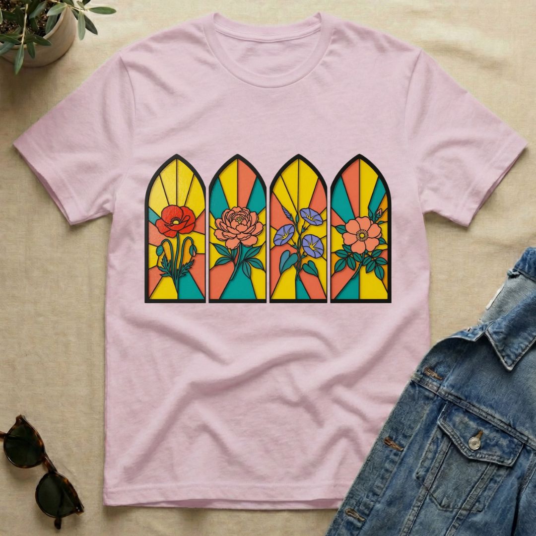 Cathedral Arches In Flower Season T-Shirt