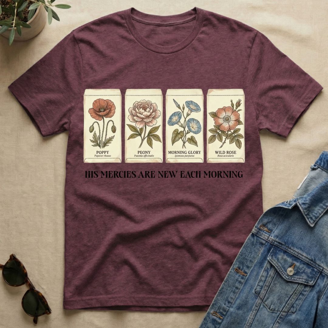His Mercies In Seed Packets T-Shirt