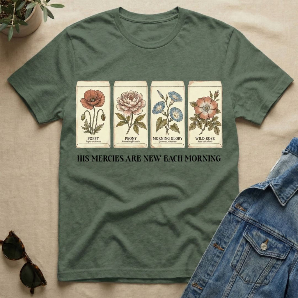 His Mercies In Seed Packets T-Shirt