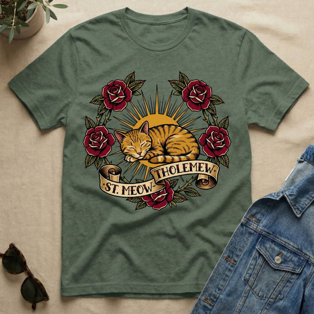 St Meow Tholemew T-Shirt