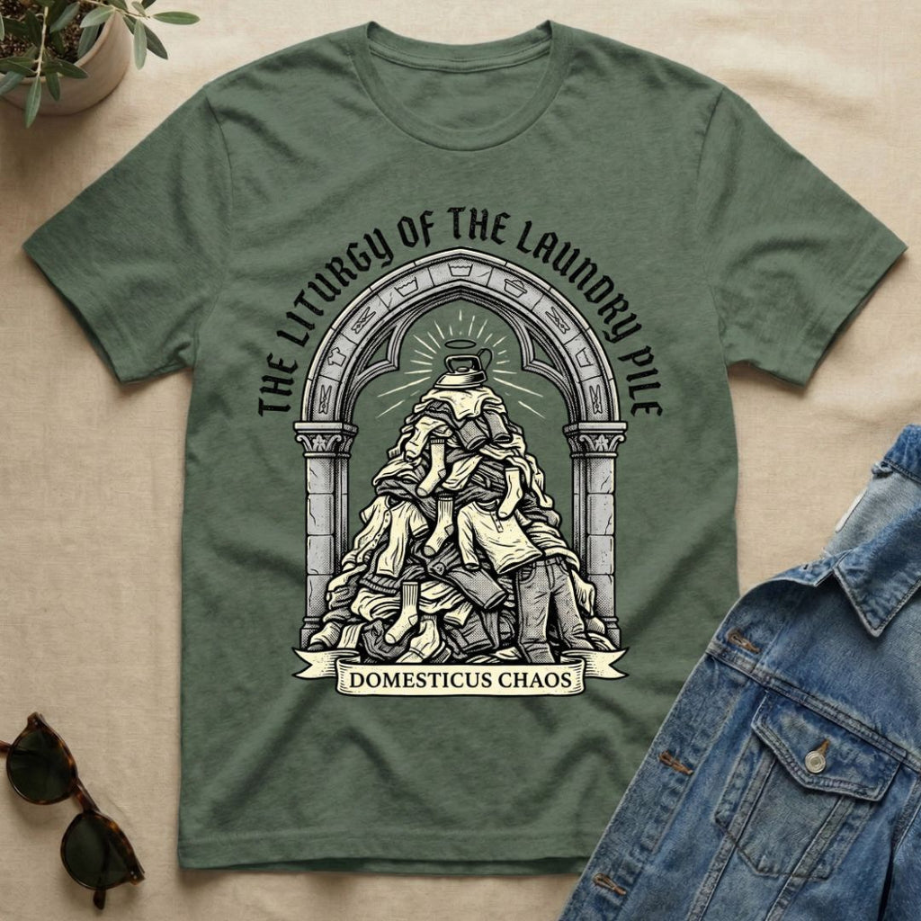 the liturgy of the laundry pile T-Shirt