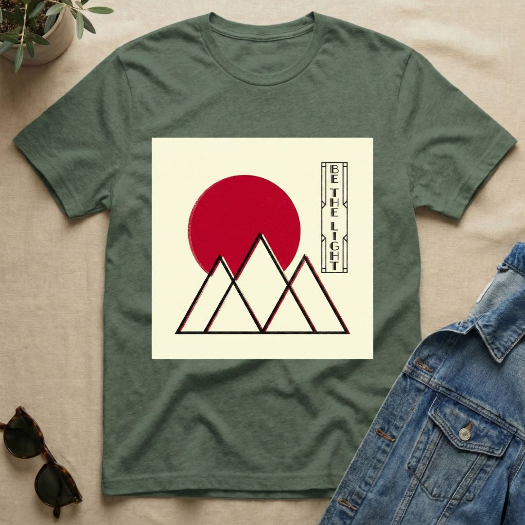 Be The Light - Japanese Woodprint T-Shirt