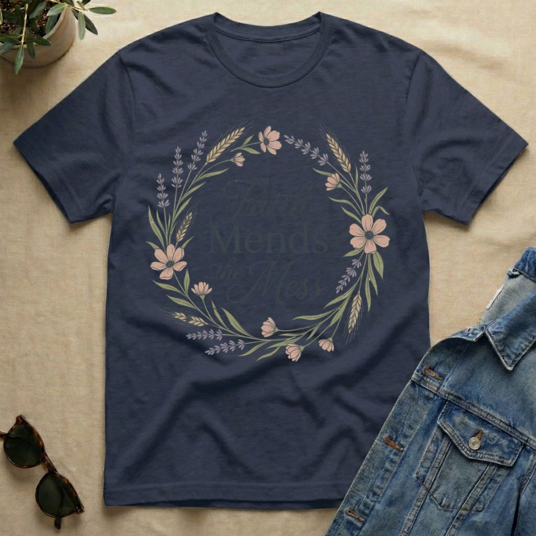 Flowers & Faith Mends The Mess T-Shirt