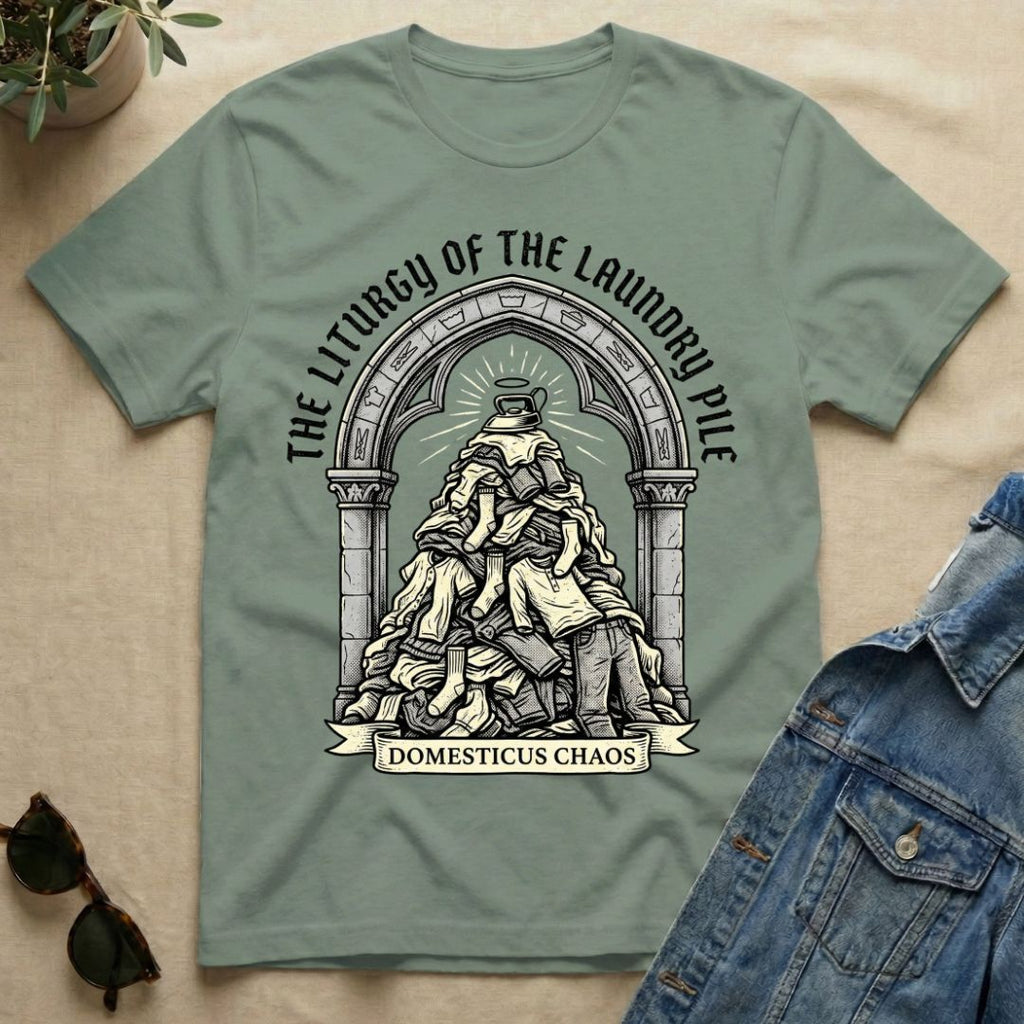 the liturgy of the laundry pile T-Shirt