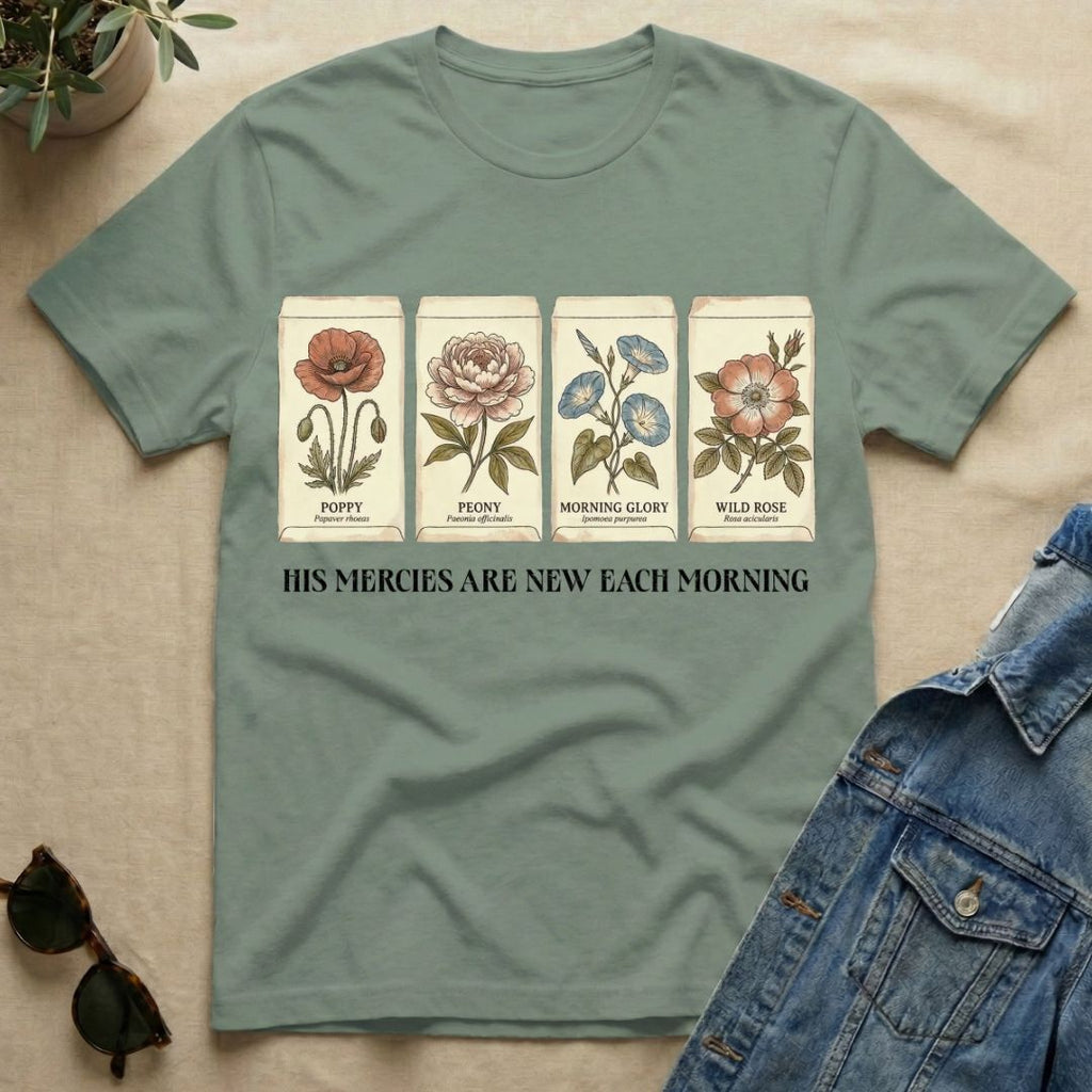 His Mercies In Seed Packets T-Shirt