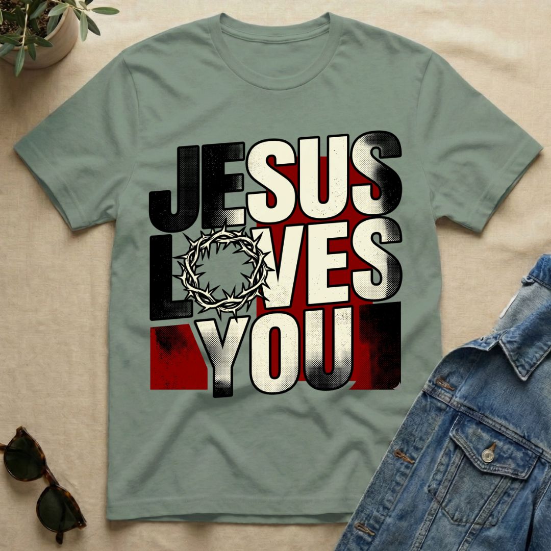 jesus loves you (crown edition) T-Shirt