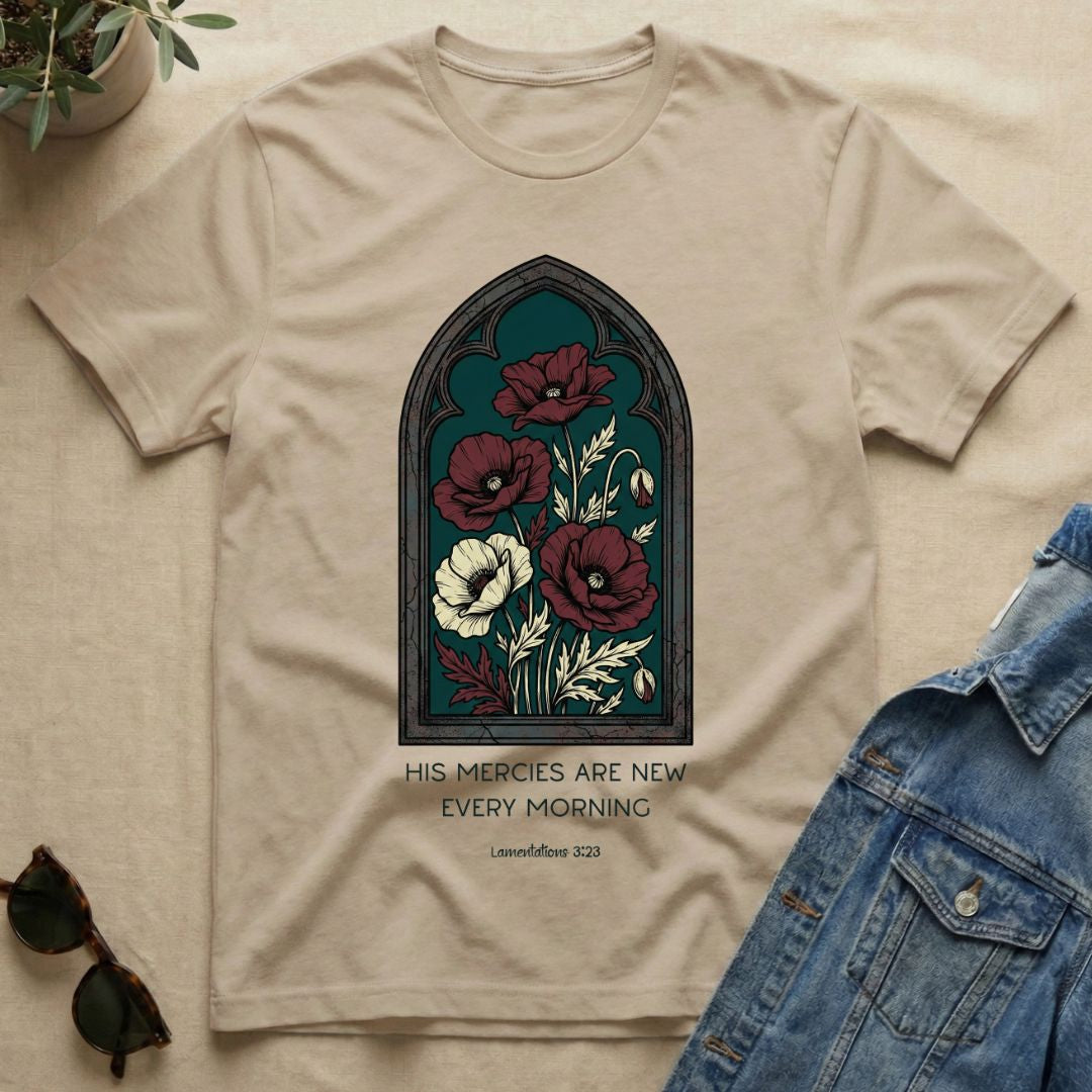 Victorian Styled Flowers & Mercies T-Shirt