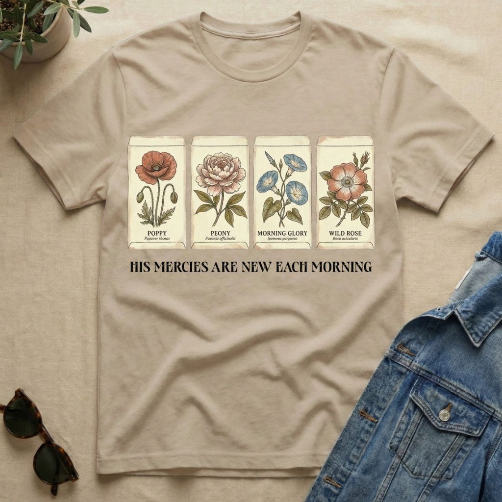 His Mercies In Seed Packets T-Shirt