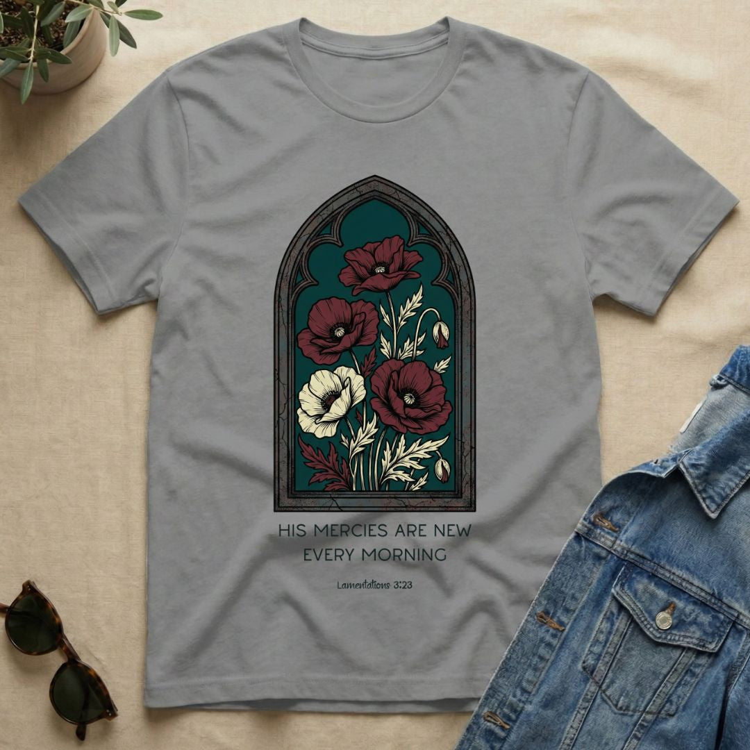 Victorian Styled Flowers & Mercies T-Shirt