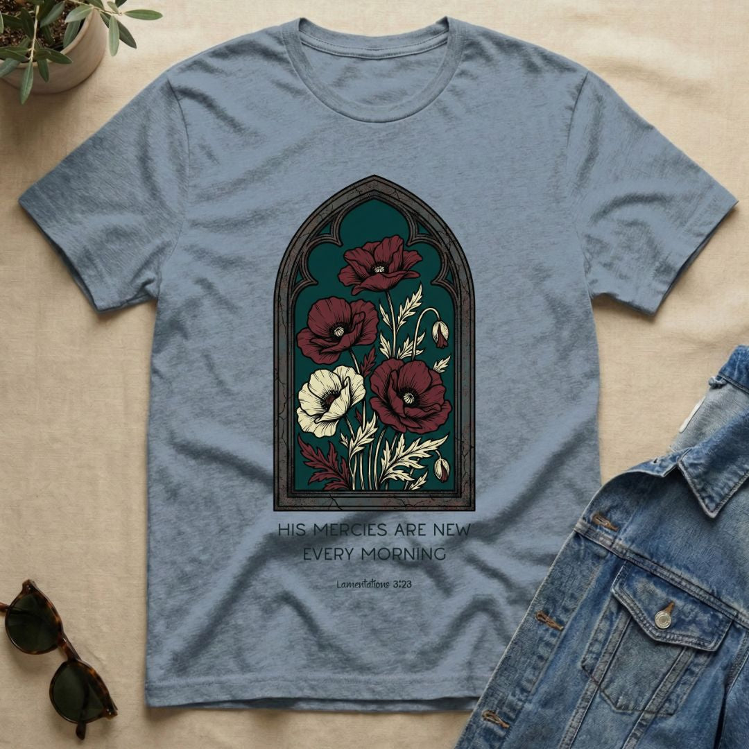Victorian Styled Flowers & Mercies T-Shirt