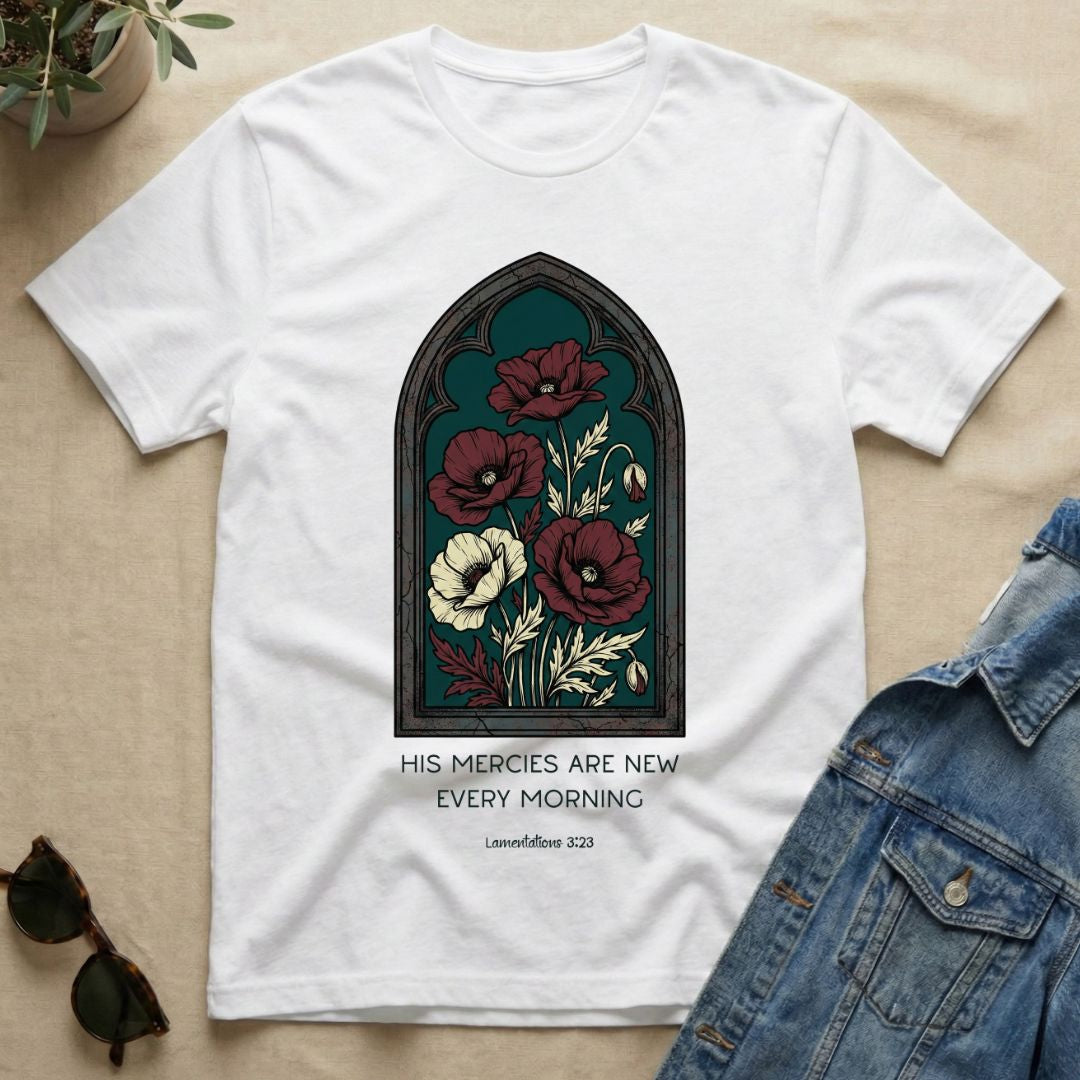Victorian Styled Flowers & Mercies T-Shirt