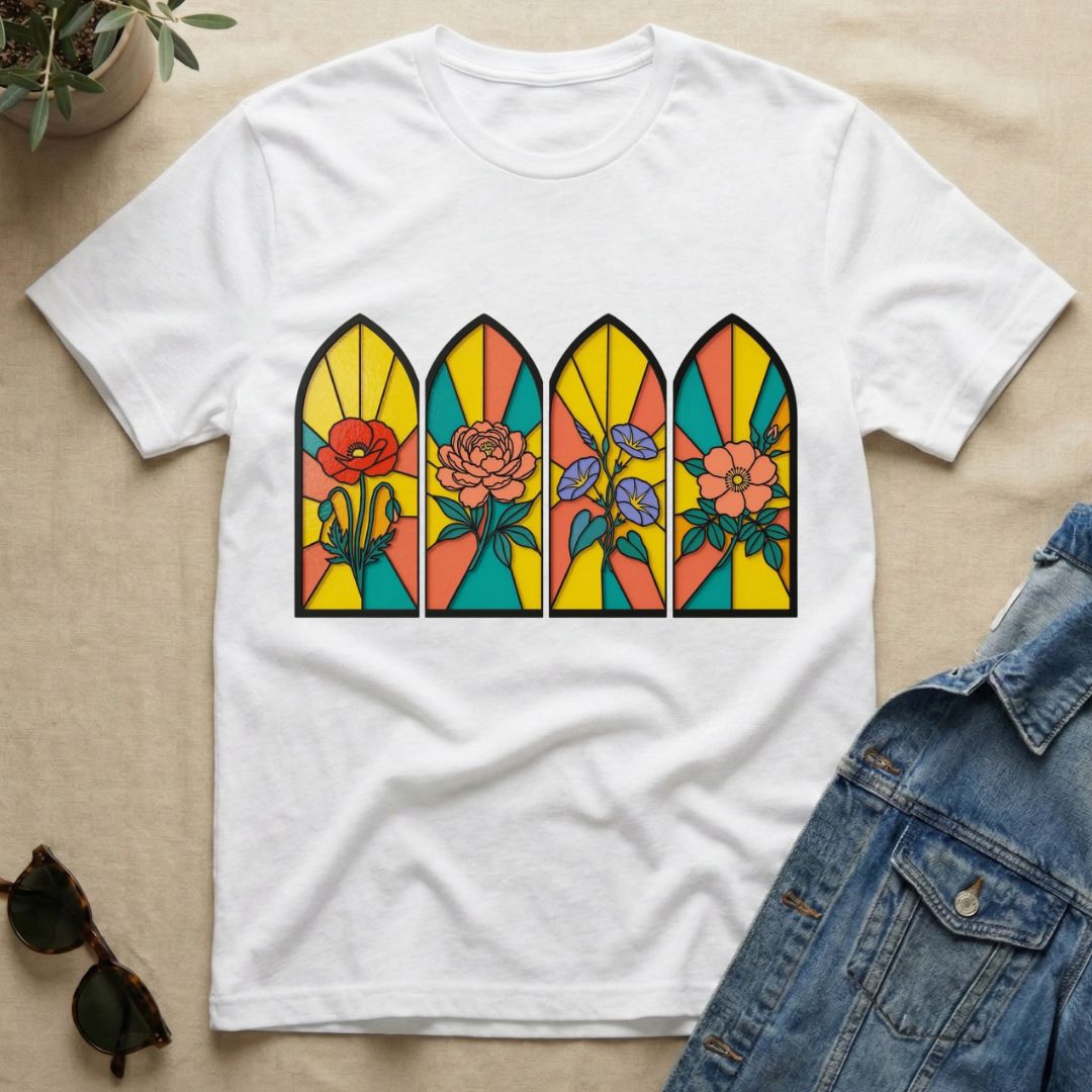 Cathedral Arches In Flower Season T-Shirt