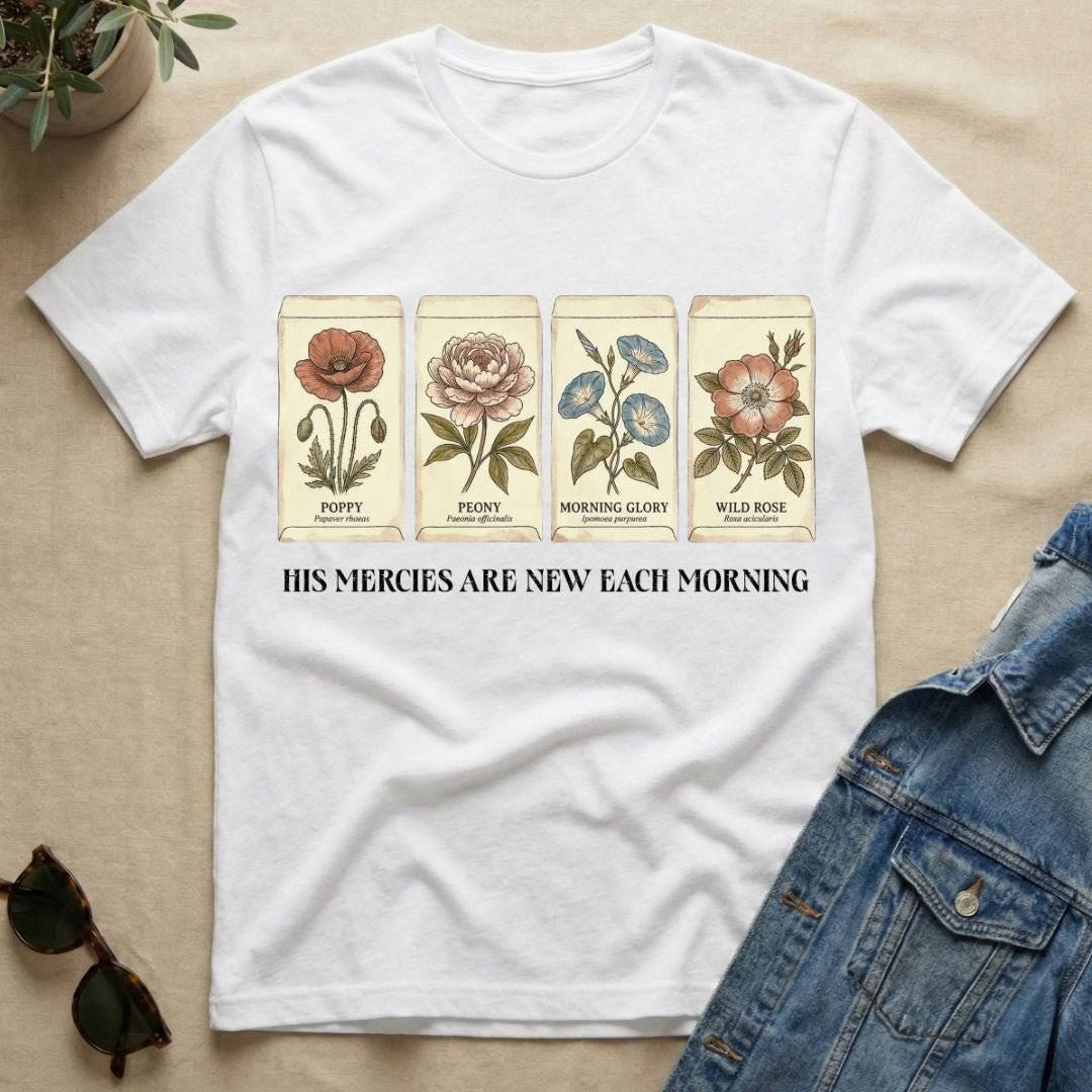His Mercies In Seed Packets T-Shirt