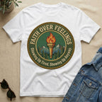 Faith Over Feelings Badge T-Shirt