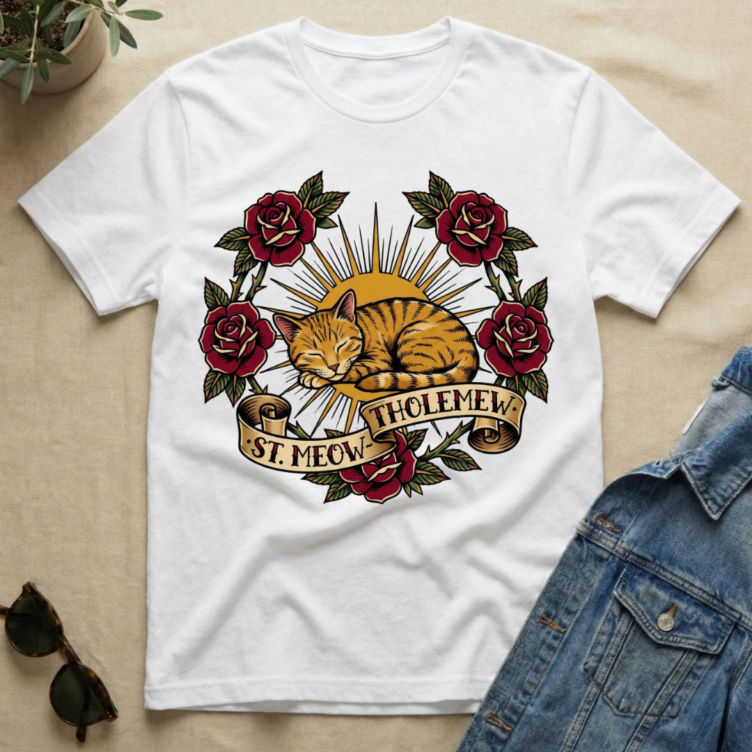 St Meow Tholemew T-Shirt